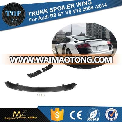 R8 Carbon Fiber Rear Trunk Wing Spoiler for Audi R8 GT V8 V10 2008 -2014 Car Tail Lip Wing Spoiler