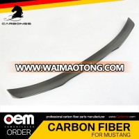 For Mustang L Style Carbon Glossy Black Trunk Spoiler Wing 2014+