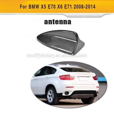 For BMW X5 E70 X6 E71 08-14 Carbon Fiber shark fin roof antenna