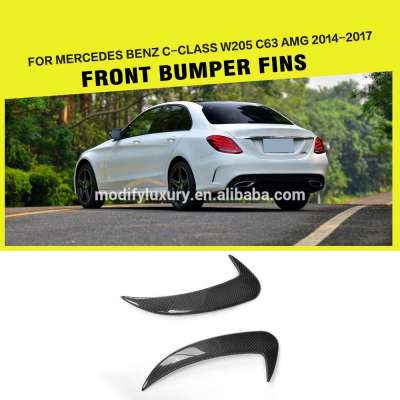 2PCS Rear Bumper Vents for Mercede s Ben z C-Class W205 C63 AMG 14-17