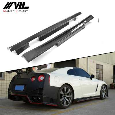 Carbon Fiber Side Skirts for NISSA N GTR-R35 NS Style 09-15